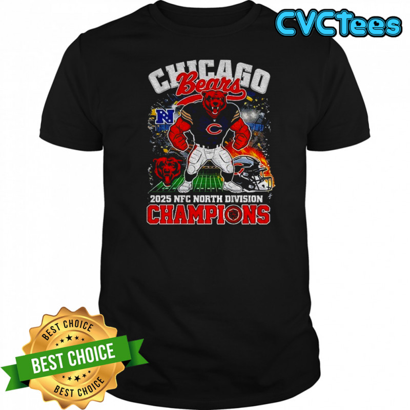 Chicago Bears Mascot NFC North Champions Division 2025 shirt