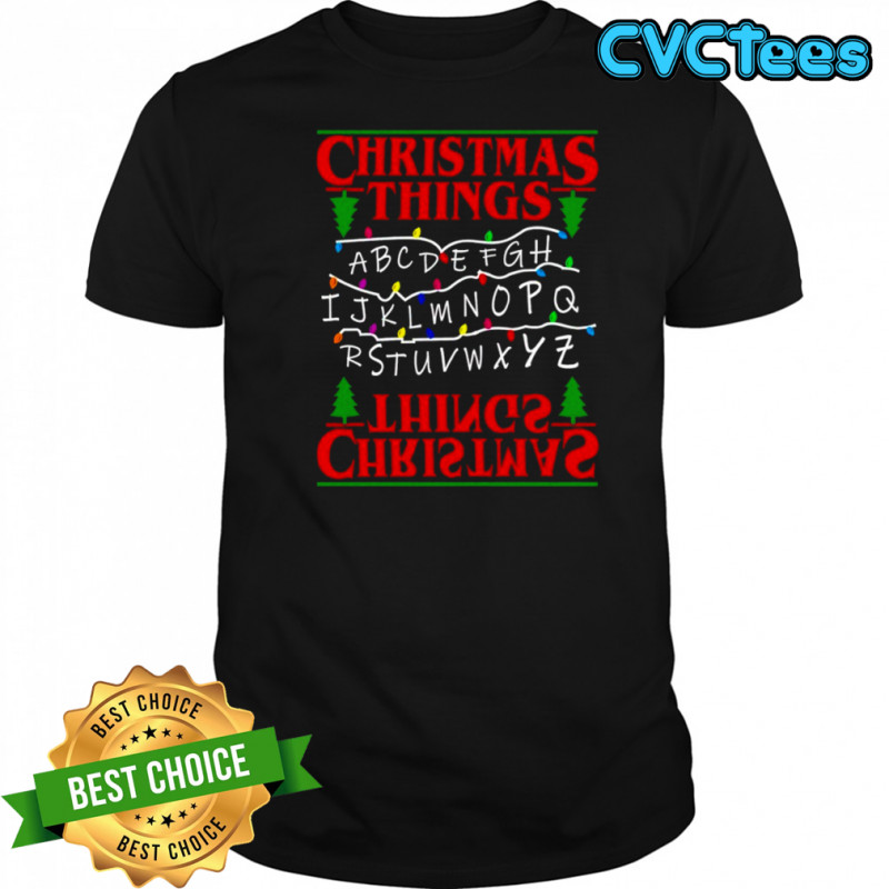 Christmas Tree Alphabet Lights Shirt