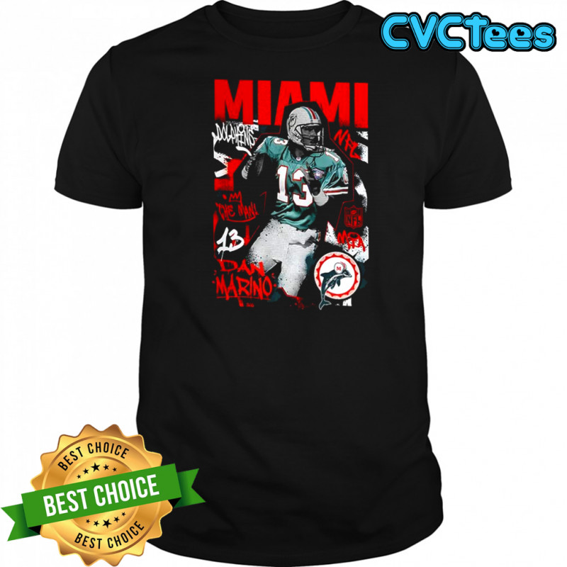 Dan Marino Miami Dolphins NFL star player shirt