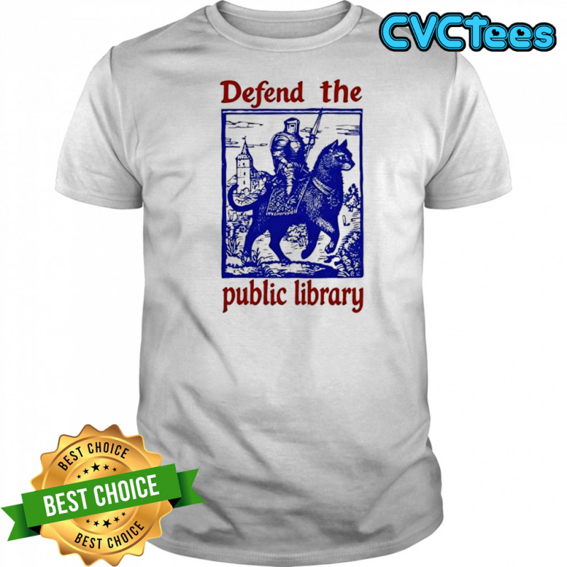 Defend the public library graphic shirt