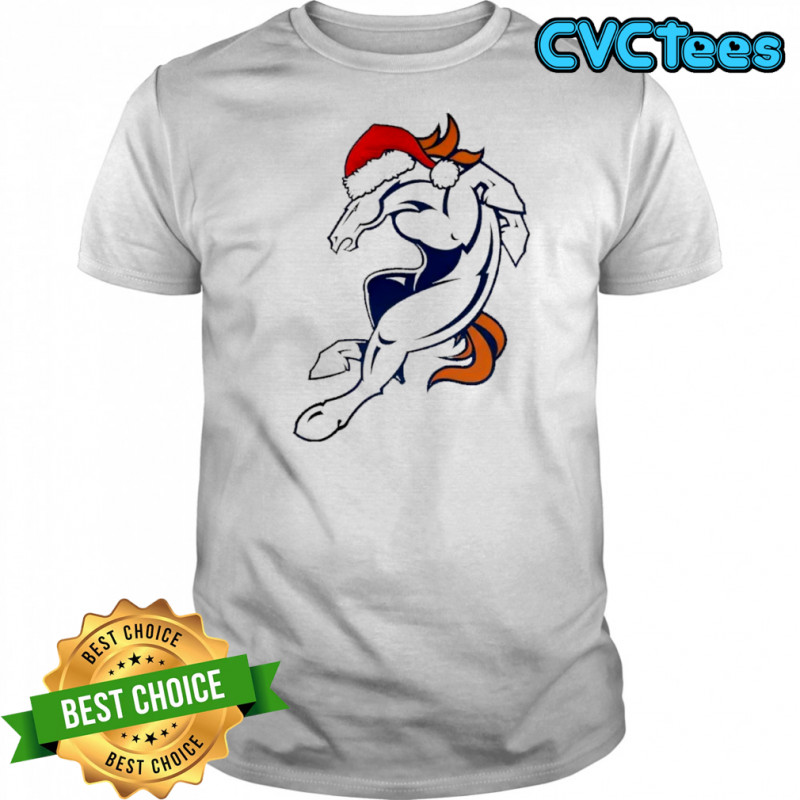 Denver Broncos Merry Christmas hat shirt