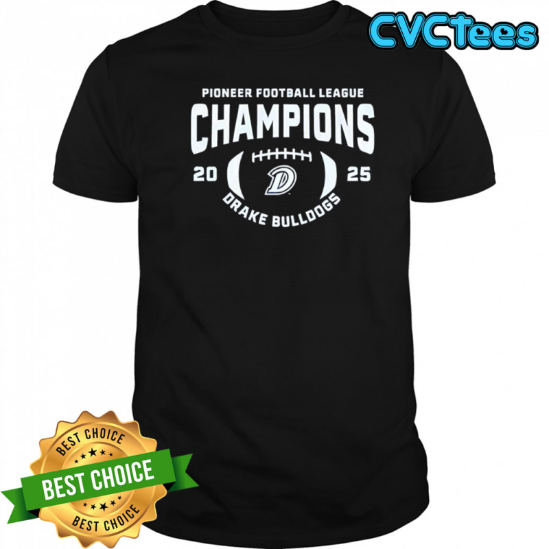 Drake Bulldogs 2025 Pioneer Football League Champions shirt