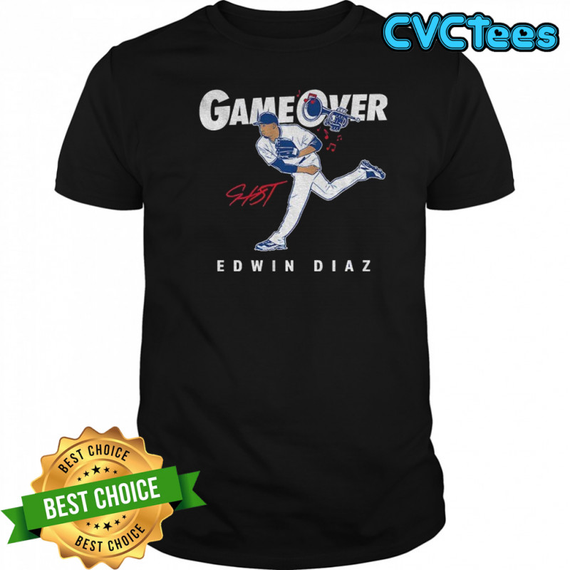 Edwin Diaz Los Angeles Dodgers MLB Baseball Game Over signature shirt