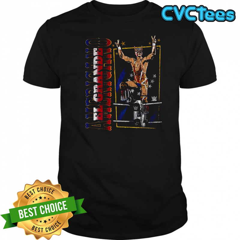 El Grande Americano Ropes WWE cartoon shirt