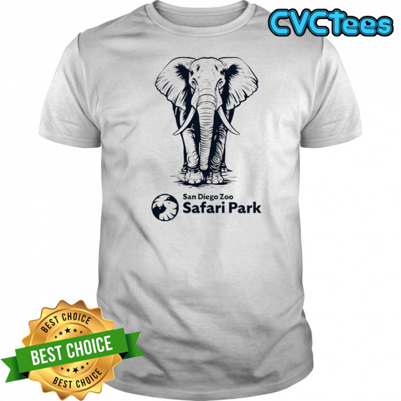 Etched Elephant San Diego Zoo Safari Park shirt