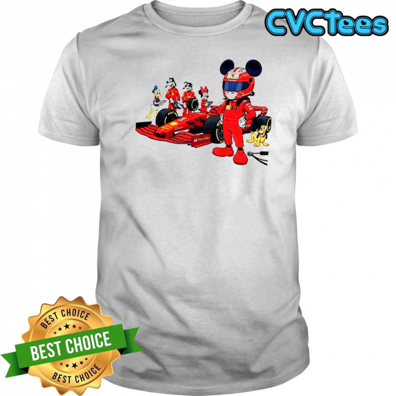 Ferrari Racing Disney All Characters F1 Christmas shirt
