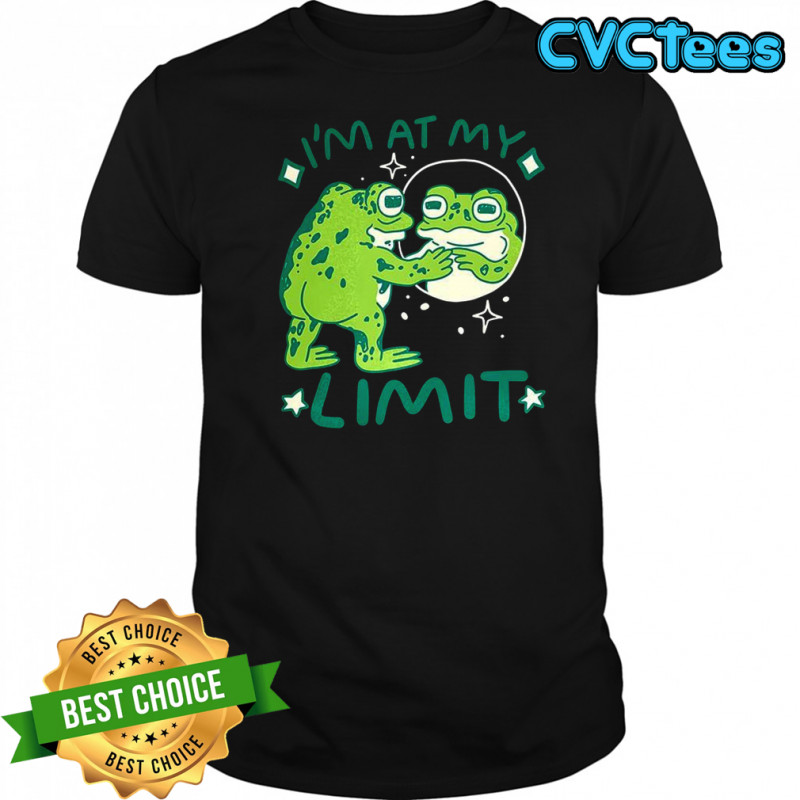 Frog I’m at my limit cartoon shirt