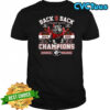 Georgia Bulldogs 2025 Back 2 Back SEC Champions mascot shirt