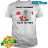 Georgia Bulldogs beat Alabama Crimson Tide 2025 SEC Championship King Of The South score shirt