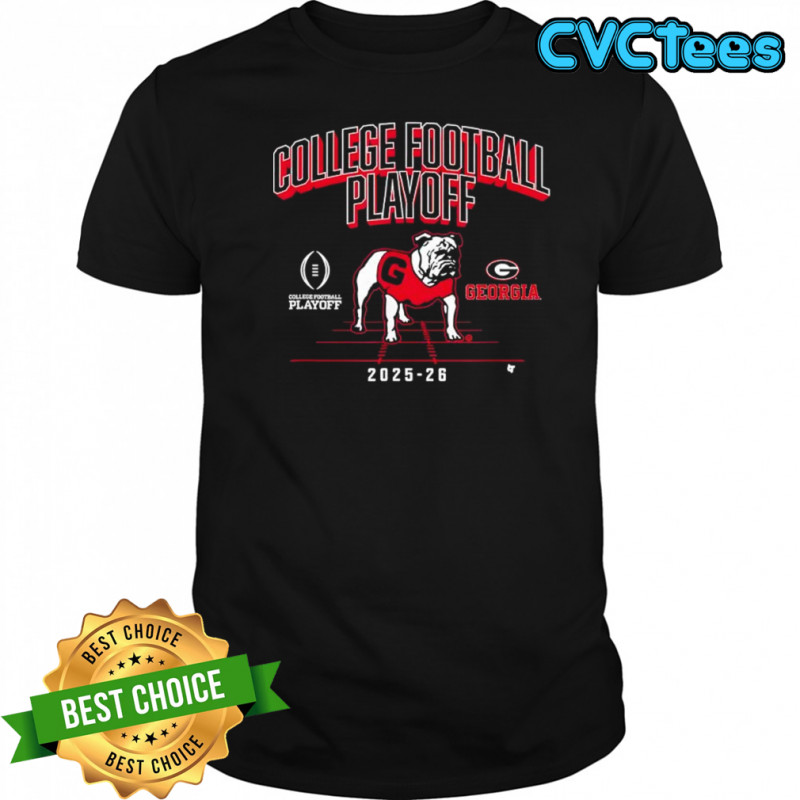 Georgia Bulldogs College Football Playoff Mascot 2025 logo shirt