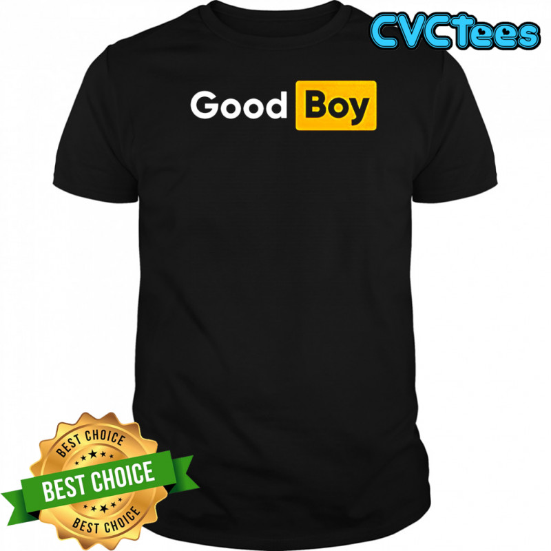 Good Boy logo parody shirt