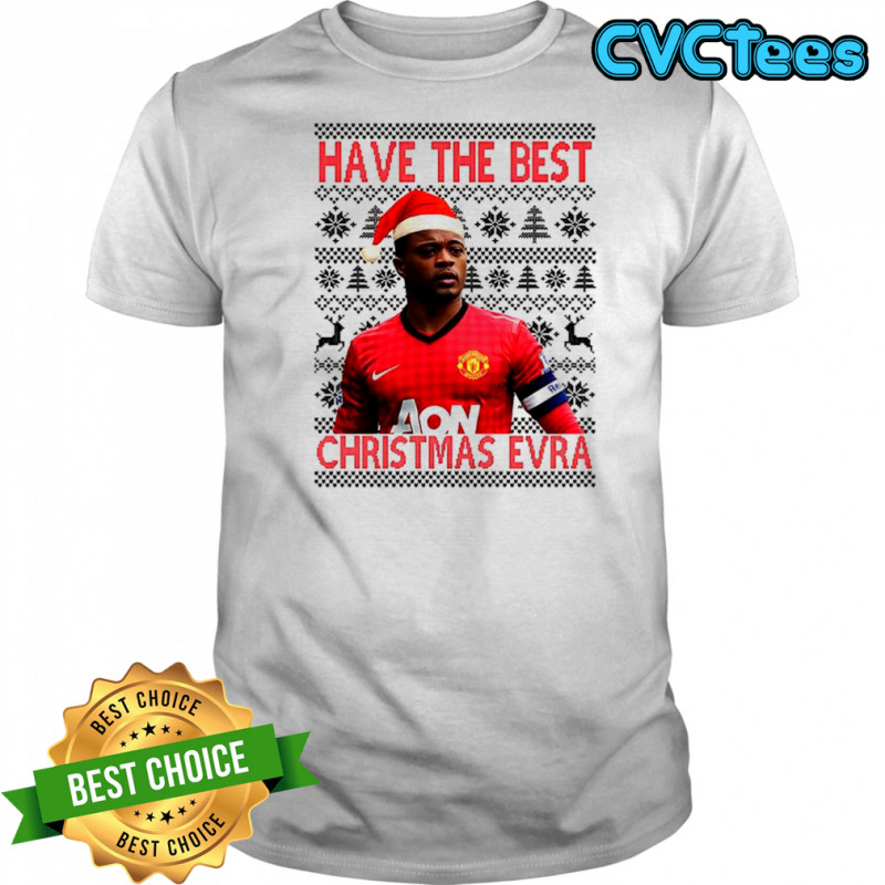 Have the best Christmas Evra Manchester United ugly Xmas shirt
