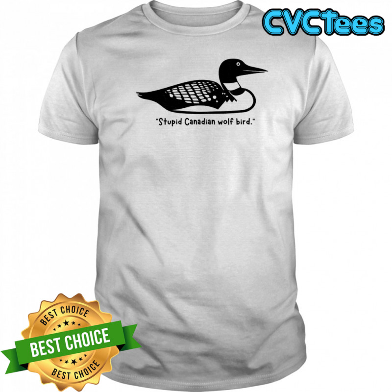 Heated Rivalry Stupid Canadian wolf bird shirt