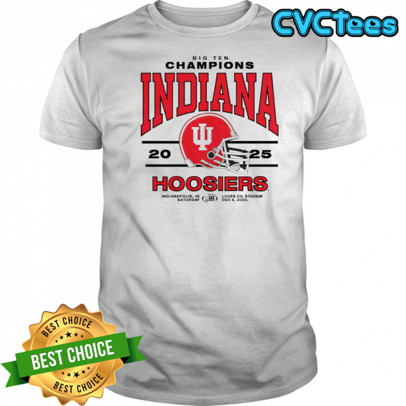 Indiana 2025 Big Ten Champs Ringer graphic shirt