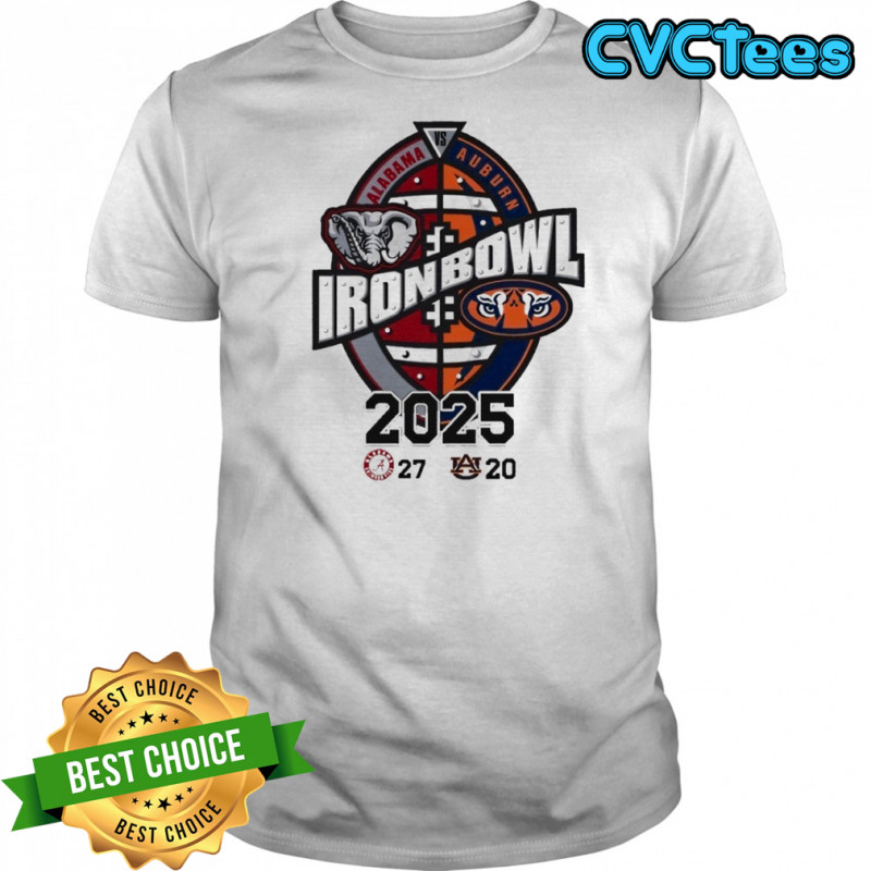 Iron Bowl Alabama Vs Auburn 2025 Score shirt