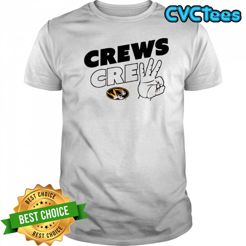 Jacob Crews crew Missouri Tigers shirt