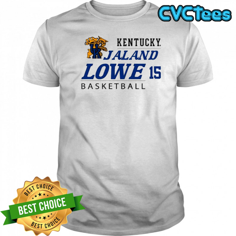 Jaland Lowe Kentucky Wildcats basketball name and number 15 logo shirt