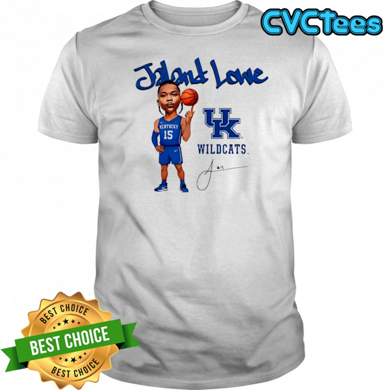 Jaland Lowe Kentucky Wildcats basketball number 15 caricature signature shirt