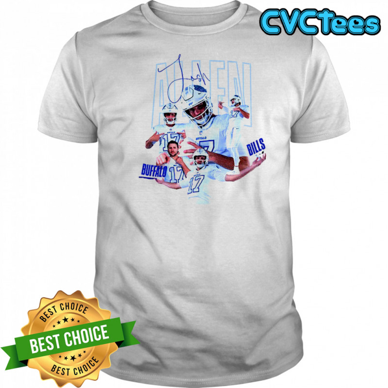 Josh Allen Buffalo Bills Football NFL signature graphic shirt