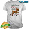 Just gonna jingle some of the way I’m tired reindeer christmas shirt