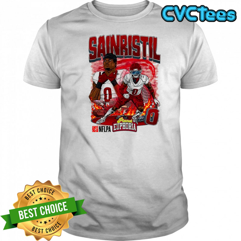 Mike Sainristil Washington Commanders football tank player number 0 cartoon shirt