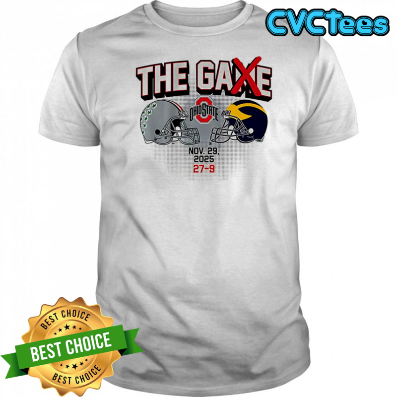 Ohio State Buckeyes vs Michigan Wolverines NCAA The Game 2025 score 27-9 helmet shirt