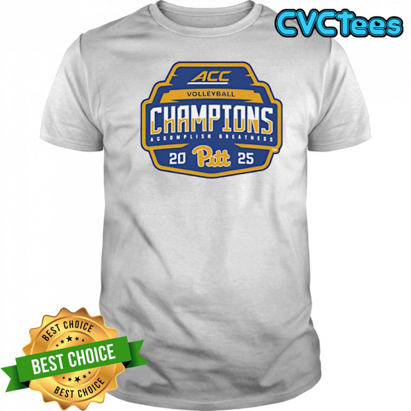 Pitt Panthers 2025 ACC Volleyball Champions logo shirt