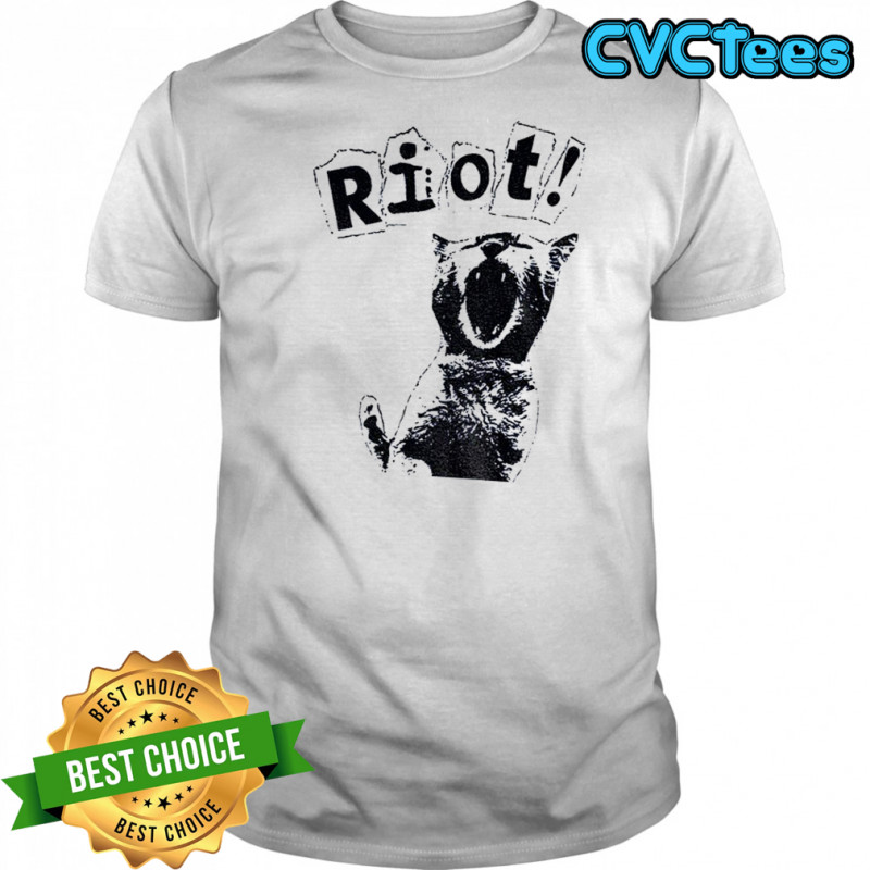 Riot cat anarchy revolution kitten vintage shirt