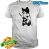 Rockstar Kitten holding gun vintage shirt