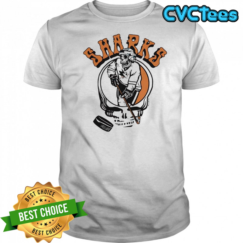 San Jose Sharks Homage Grateful Dead Player logo shirt