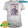 Santa Christmas lights Skeleton Overstimulated But Still Festive shirt