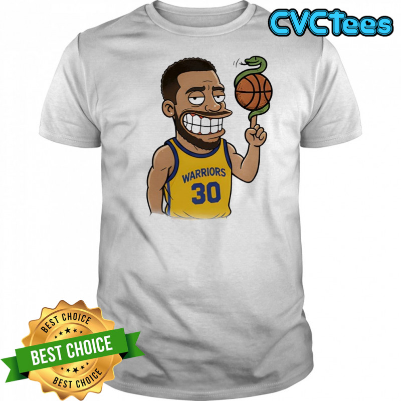Steph Curry Snake Ball Cartoon Shirt