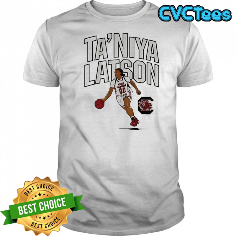 Ta’Niya Latson pose South Carolina Gamecocks basketball name and logo shirt