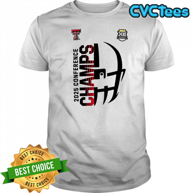Texas Tech Red Raiders 2025 Conference Champs helmet shirt