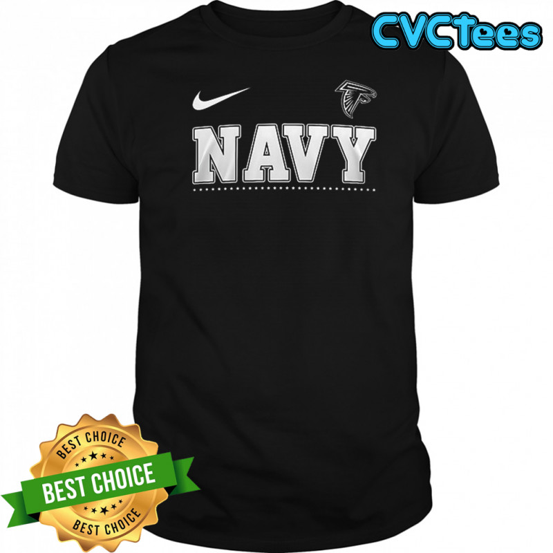 Atlanta Falcons x NAVY never underestimate an old man who was a sailor skull shirt