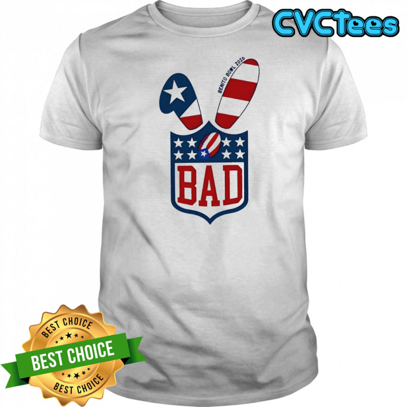 Benito Bowl 2026 Super Football Bad Game Day Bunny Shirt