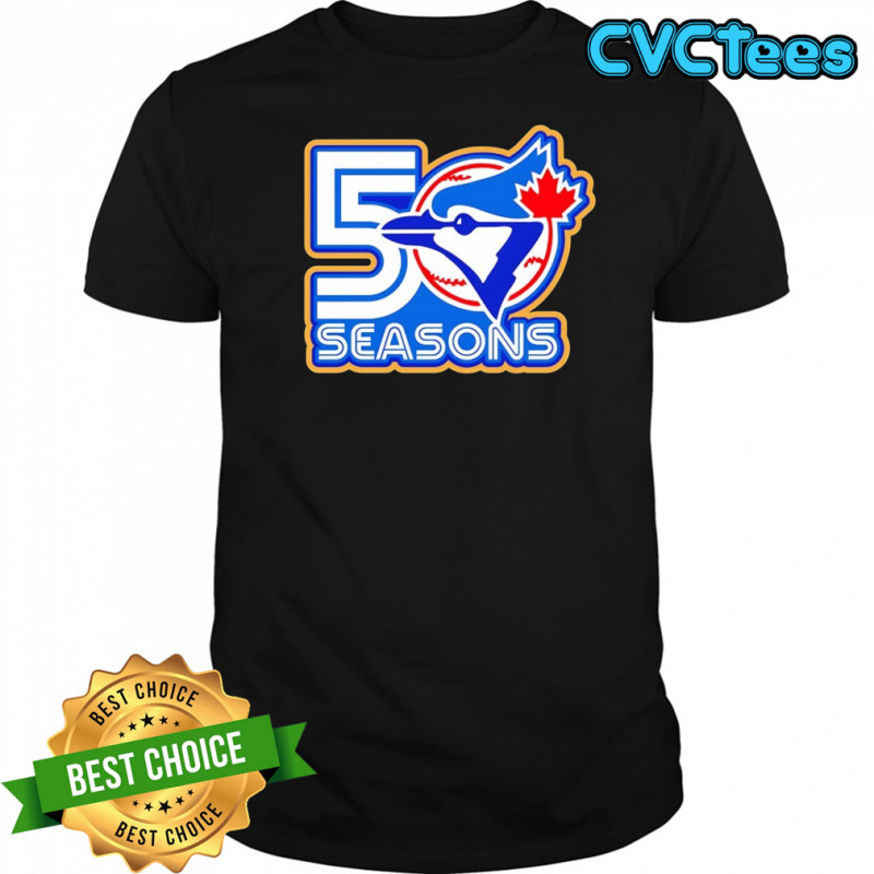 Blue Jays unveil 50th anniversary logo shirt