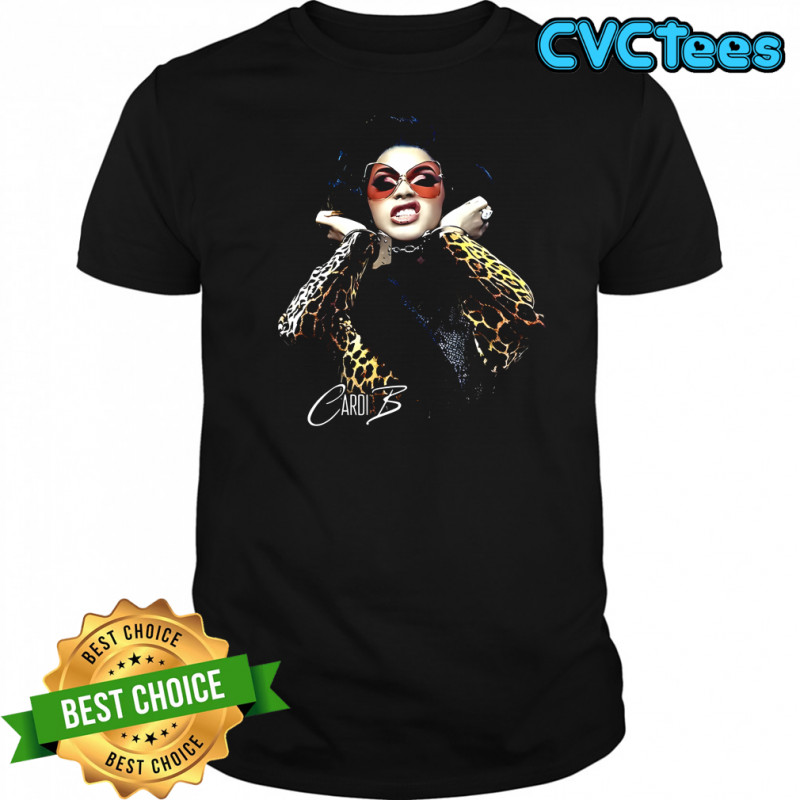 Cardi B handcuffs Moneybagg portrait music lover shirt