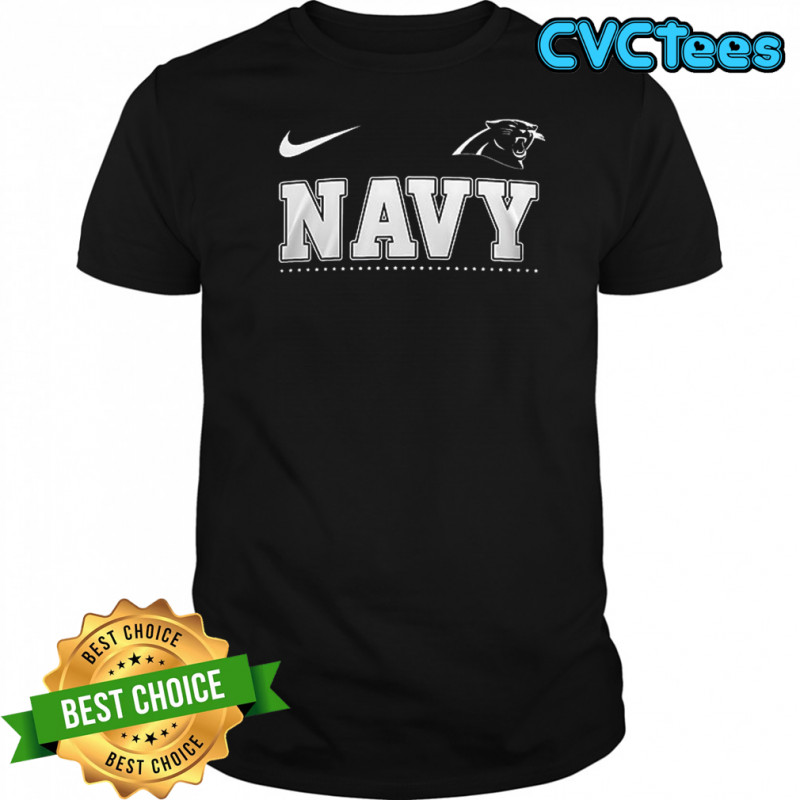 Carolina Panthers x NAVY never underestimate an old man who was a sailor skull shirt