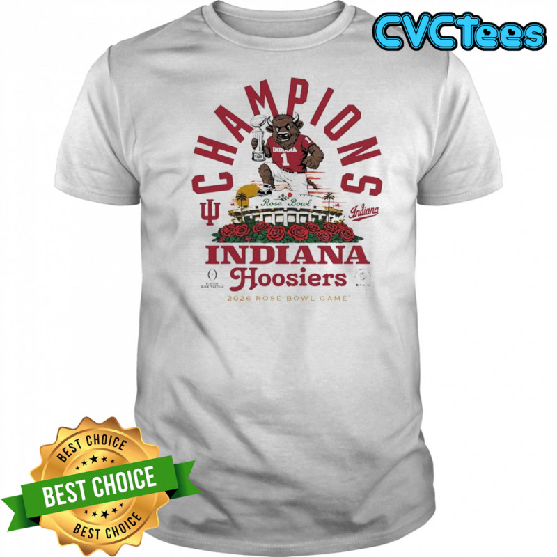 Champions Indiana Hoosiers 2026 Bison Rose Bowl Game shirt