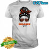 Chicago Bears Girl Messy Bun Glasses shirt