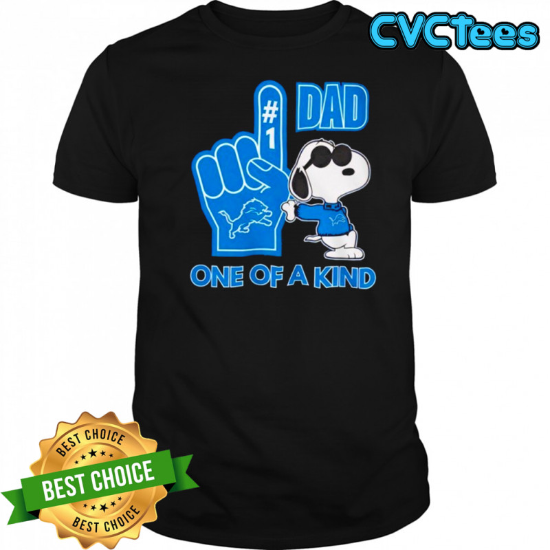 Detroit Lions x Snoopy Dad one of a kind shirt