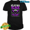 Elayna Black WWE since 2018 city skyline lighting pin barbed wire frame shirt