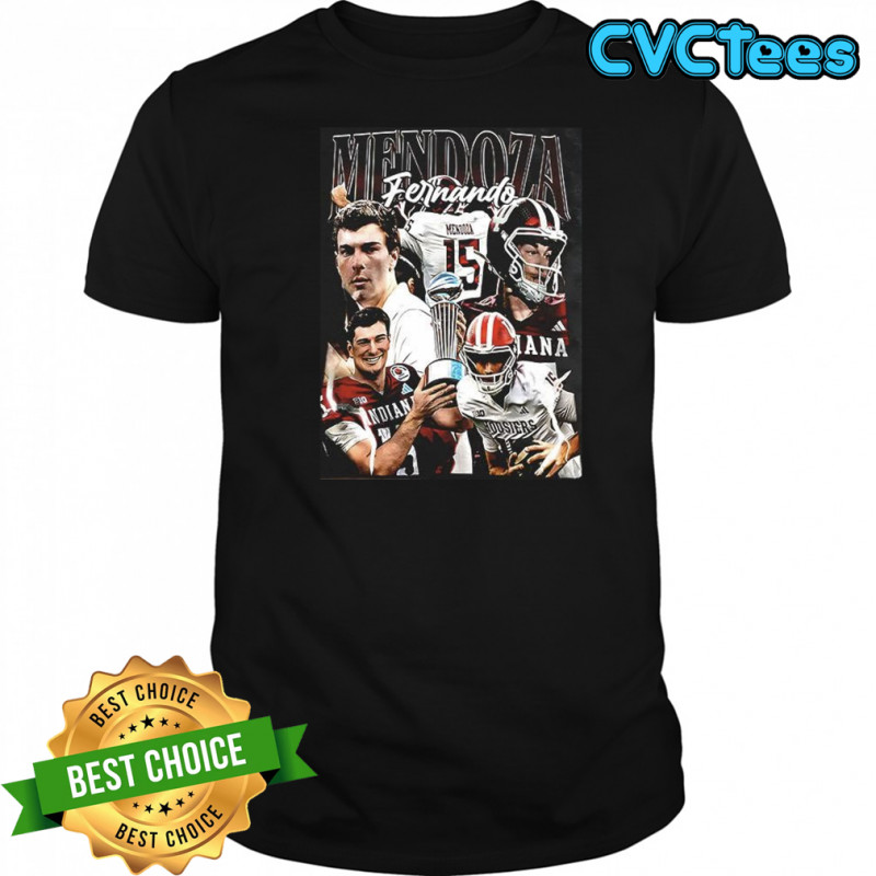Fernando Mendoza Indiana Hoosiers National Champions 2025 90s style graphic shirt