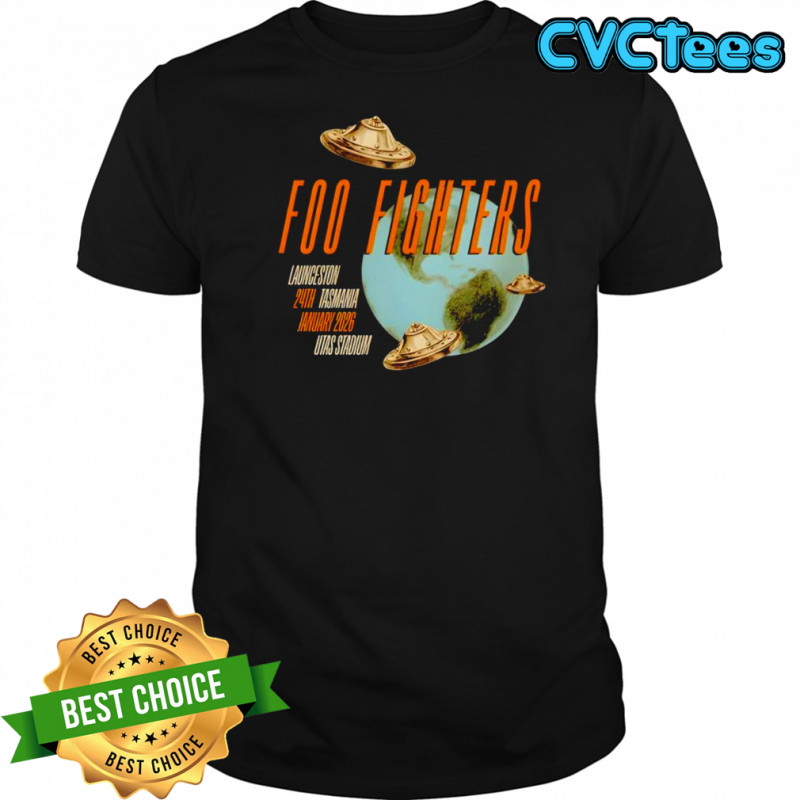 Foo Fighters UFO Tasmania UTAS Stadium Jan 24 2026 Shirt