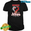 Hoosiers in my veins Jesus in my heart graphic shirt