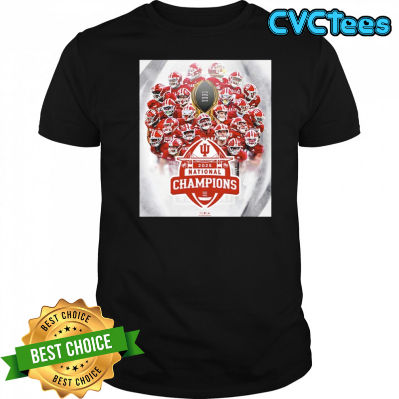 Indiana Hoosiers 2025 National Champions Football winner poster shirt