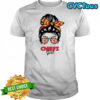 Kansas City Chiefs Girl Messy Bun Glasses shirt