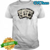 Knights Poker King cards paint splatter shirt