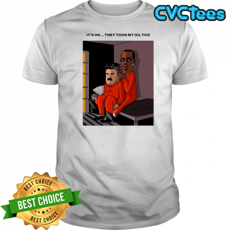 Nicolás Maduro and Diddy captured meme caricature shirt